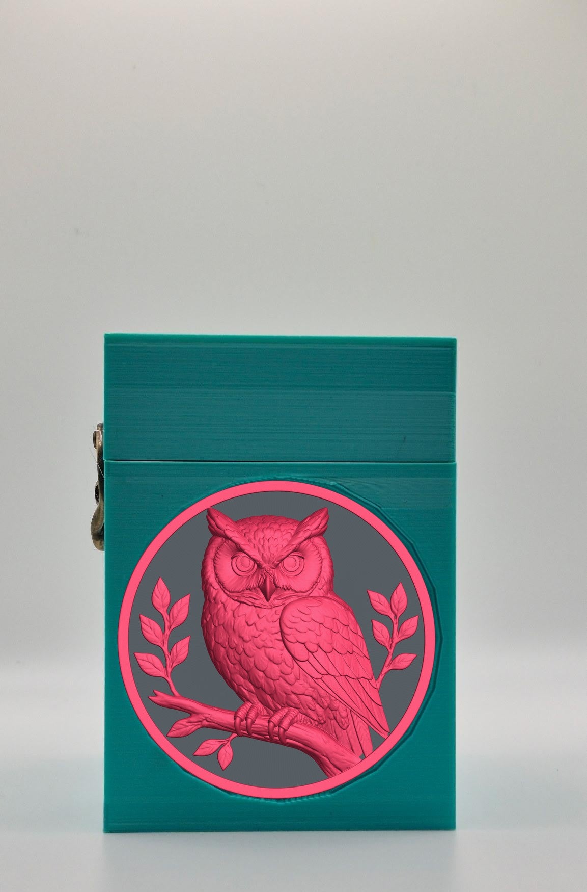 Owl Card Box — Green