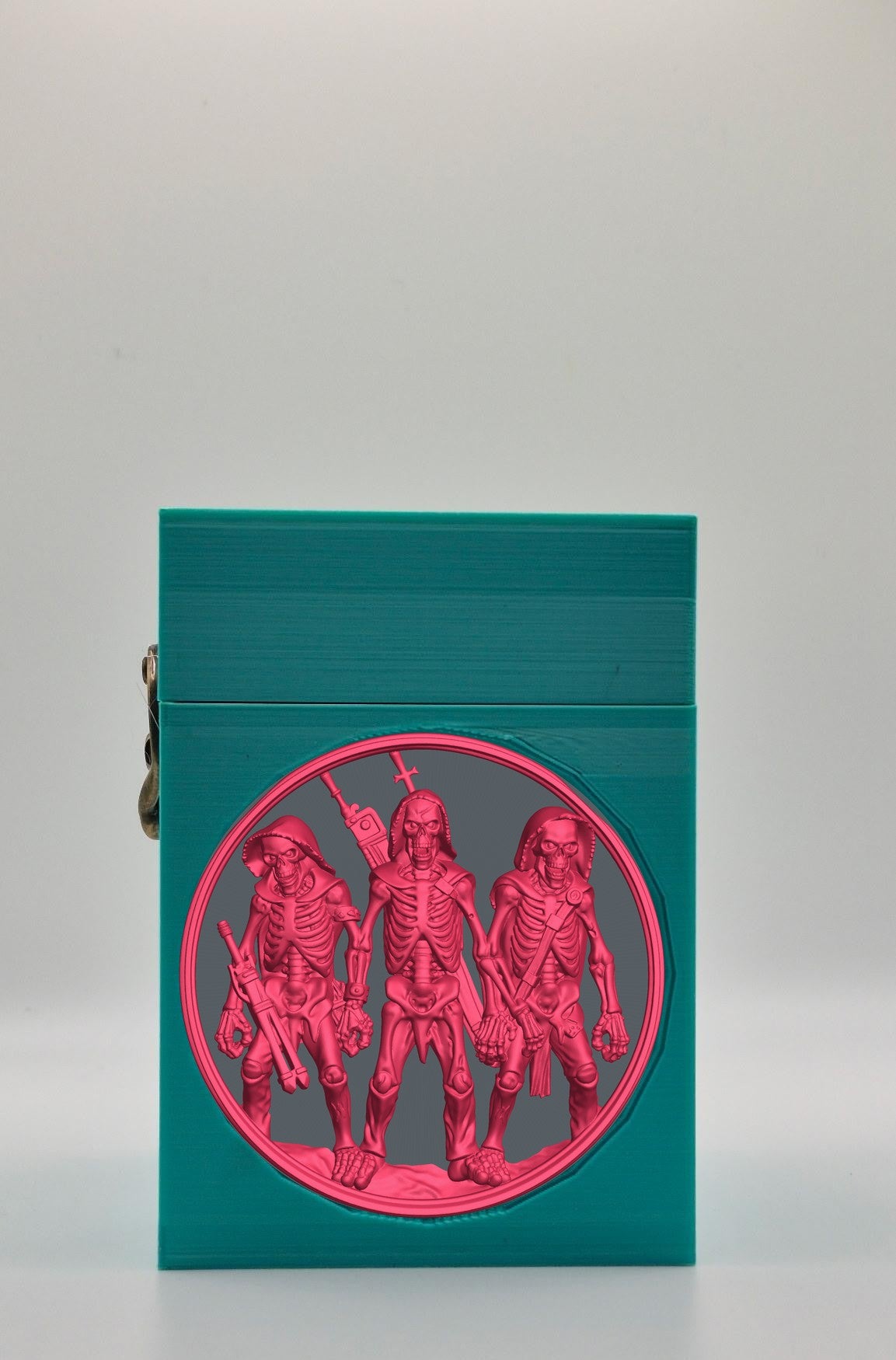 Skeleton Army Card Box — Green