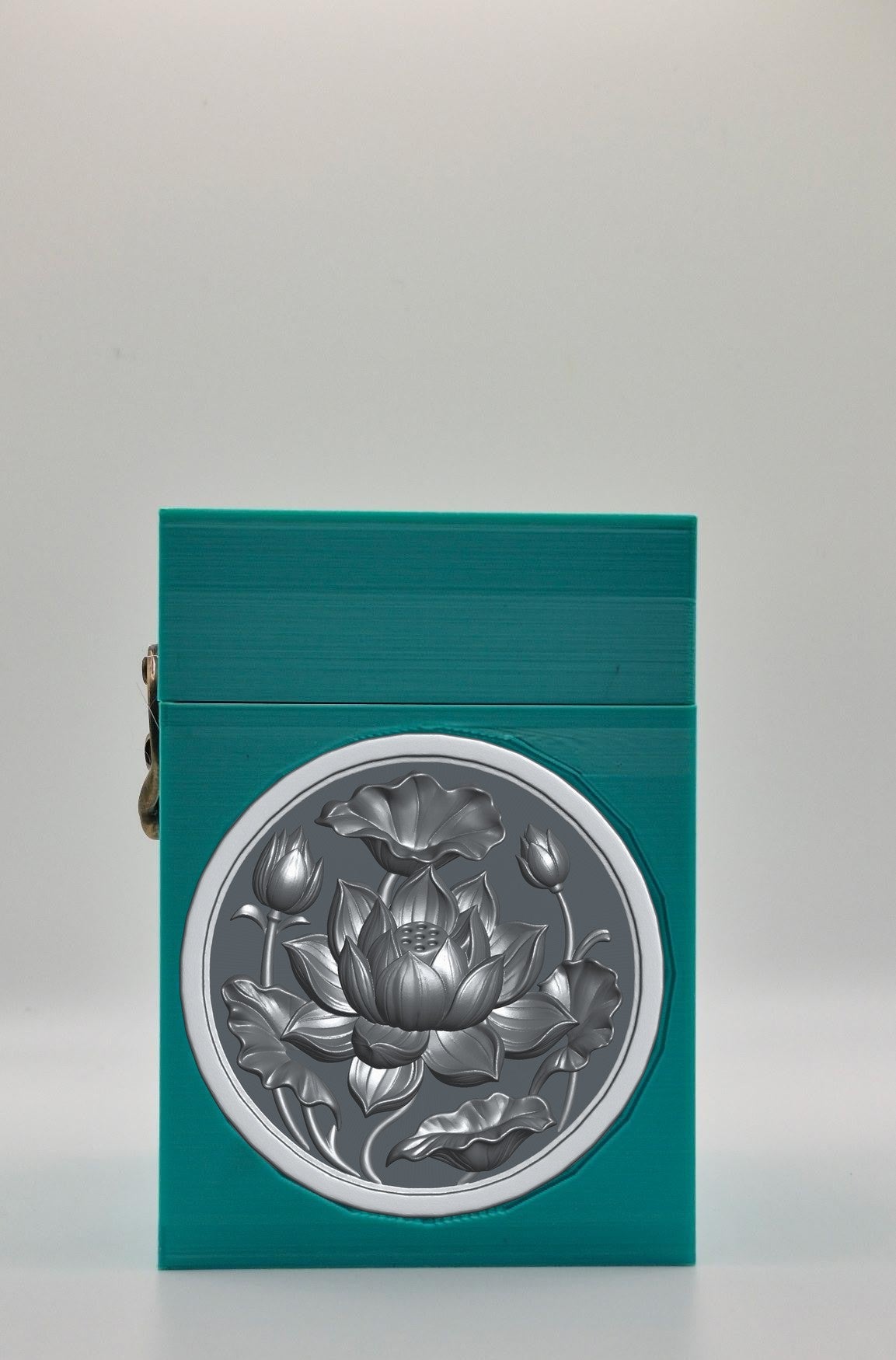 Lotus Card Box — Green