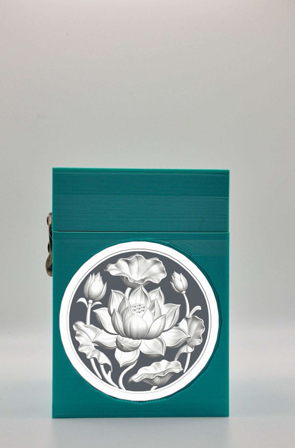Lotus Card Box — Green