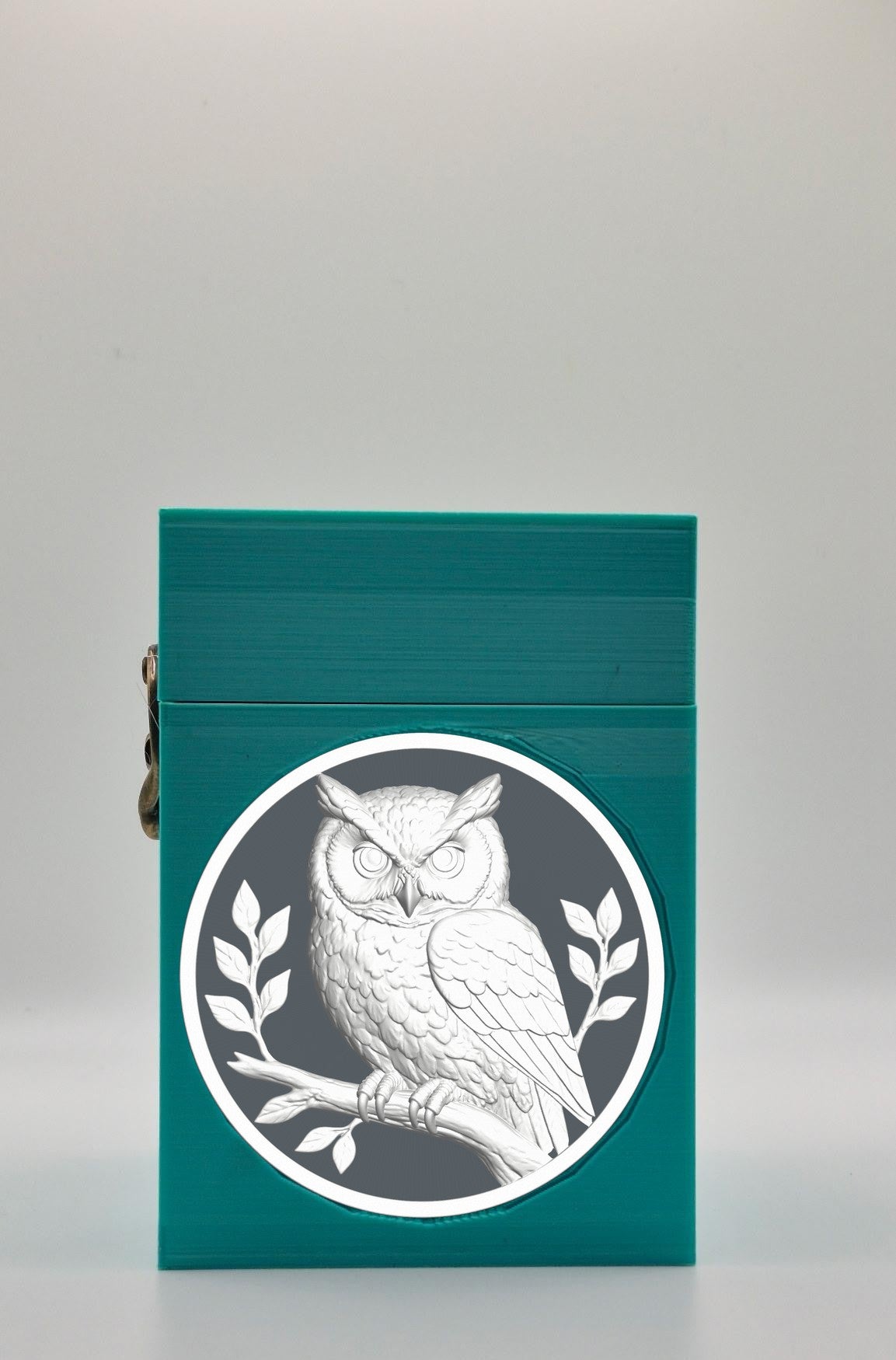 Owl Card Box — Green