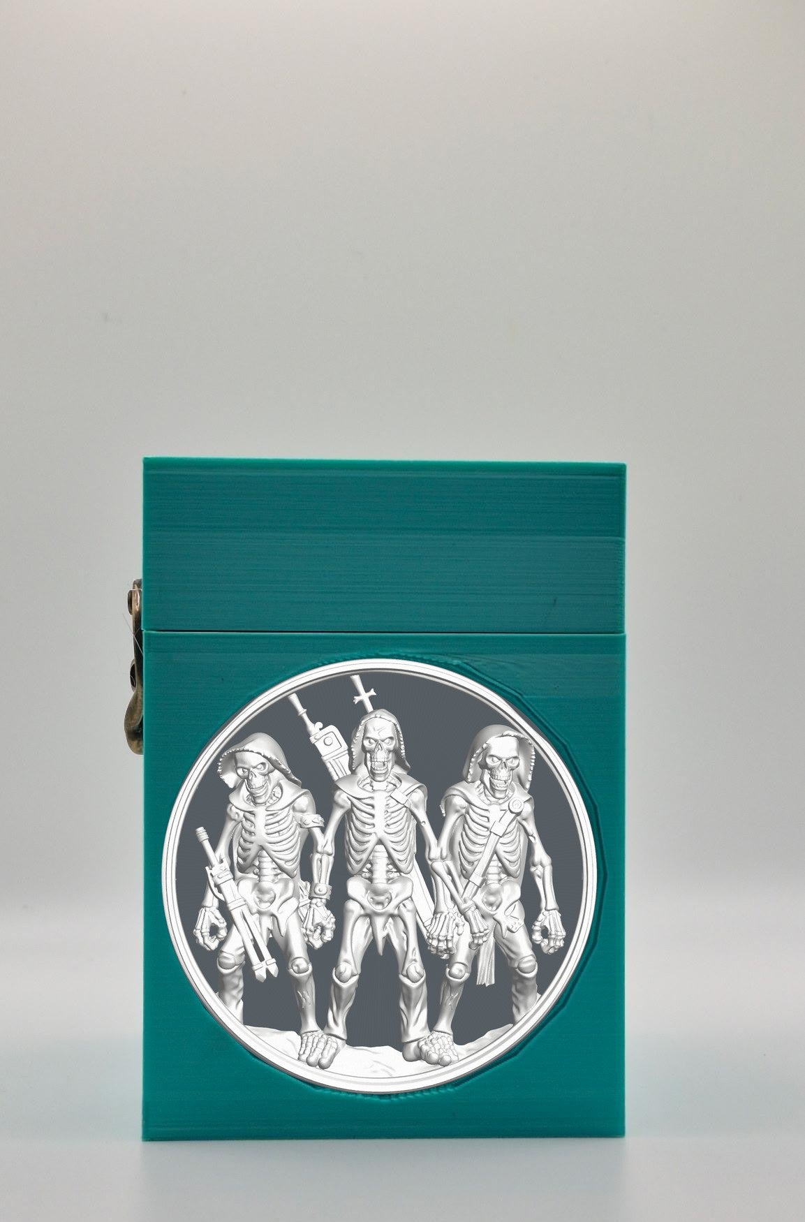 Skeleton Army Card Box — Green