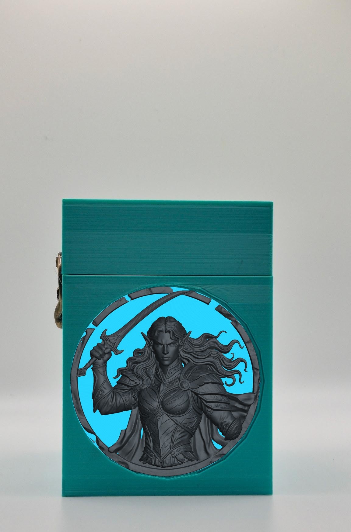 Elvish Warrior Card Box — Green