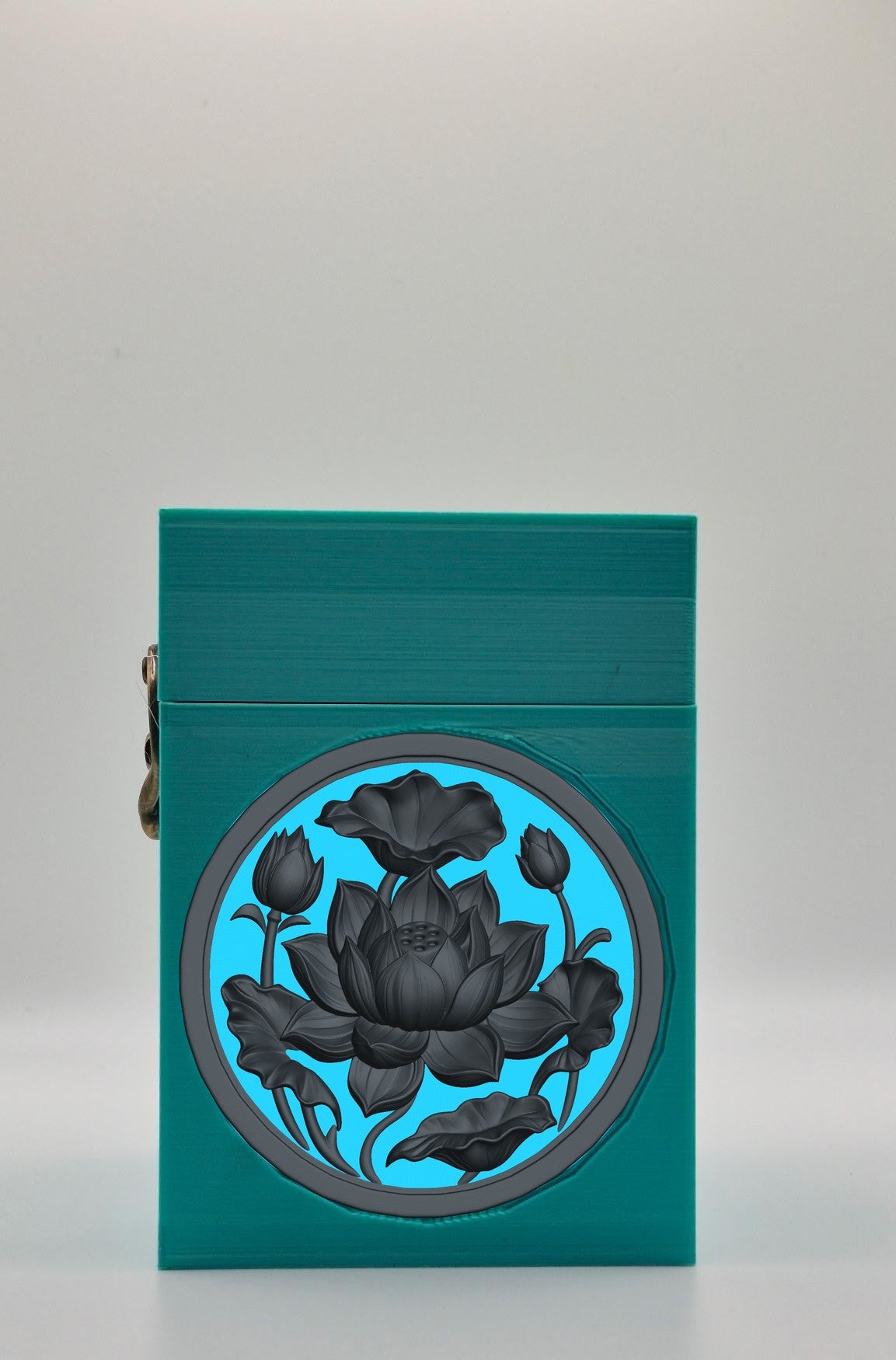 Lotus Card Box — Green