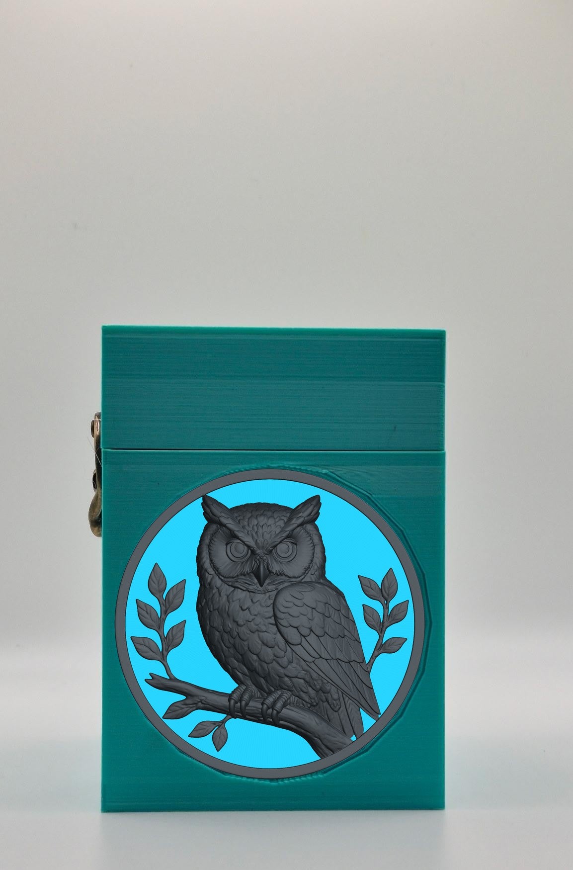 Owl Card Box — Green