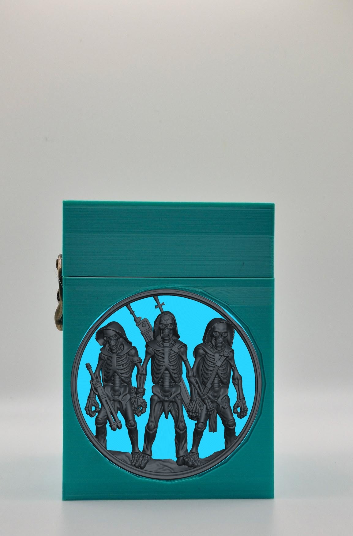 Skeleton Army Card Box — Green