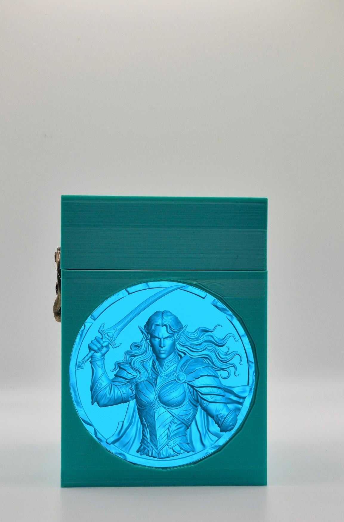 Elvish Warrior Card Box — Green