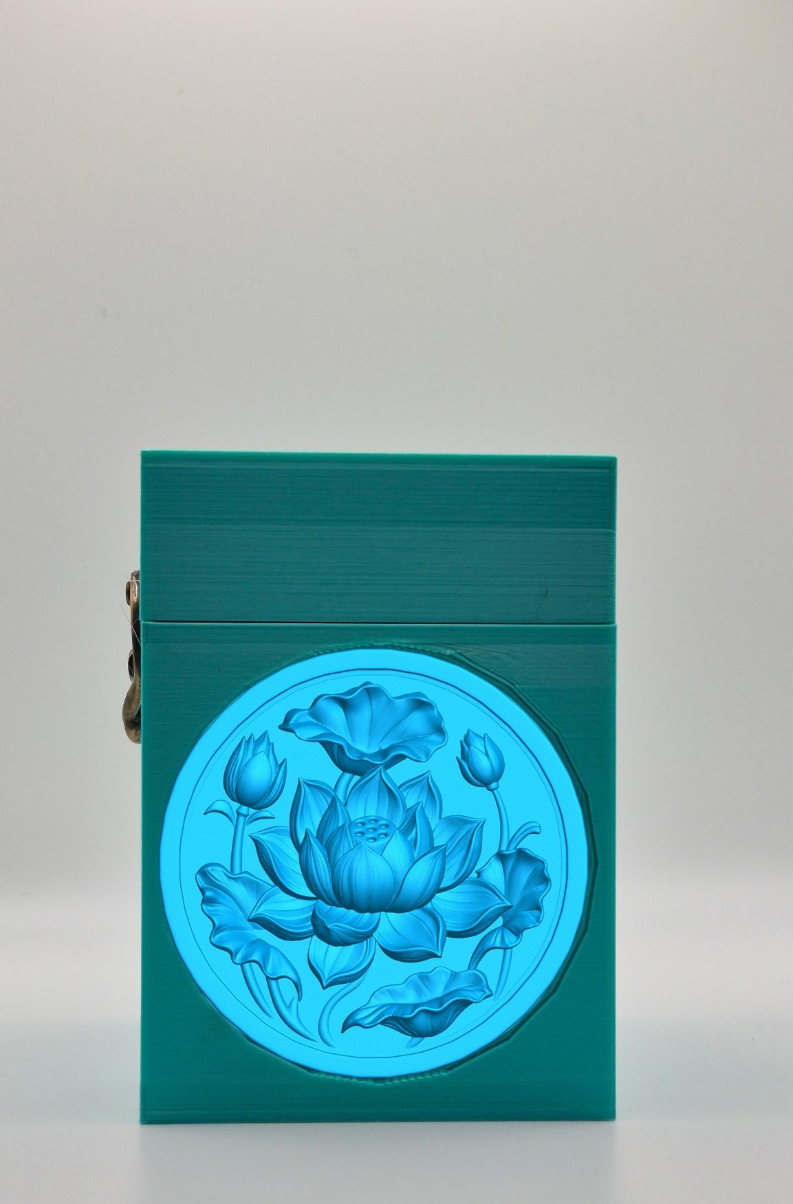 Lotus Card Box — Green