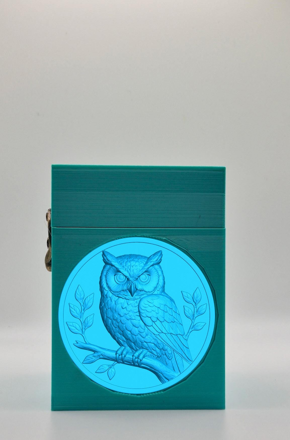 Owl Card Box — Green