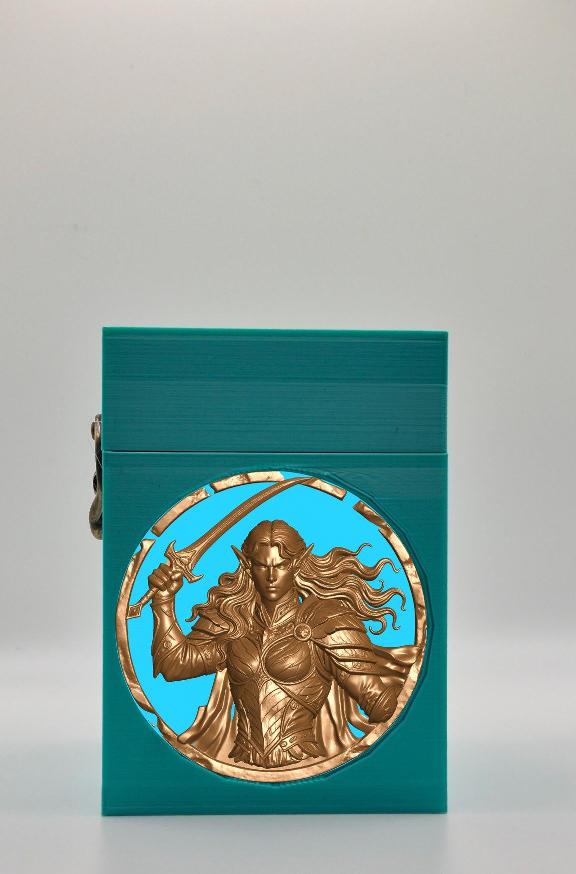 Elvish Warrior Card Box — Green