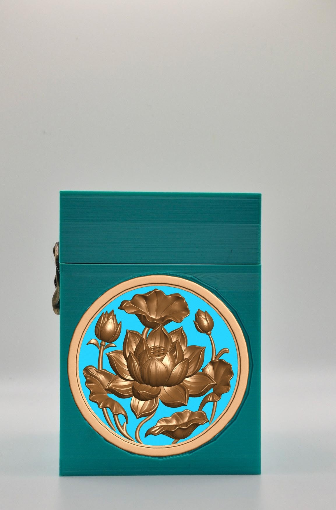 Lotus Card Box — Green