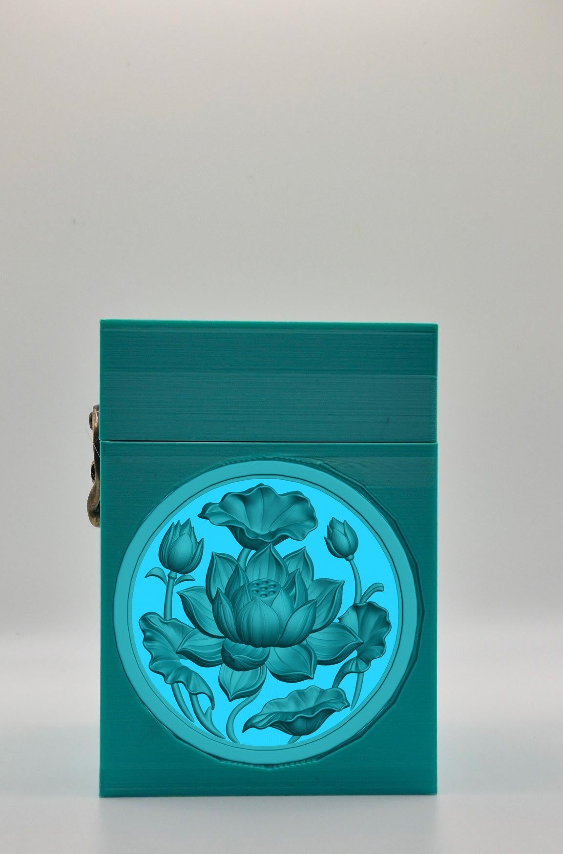 Lotus Card Box — Green