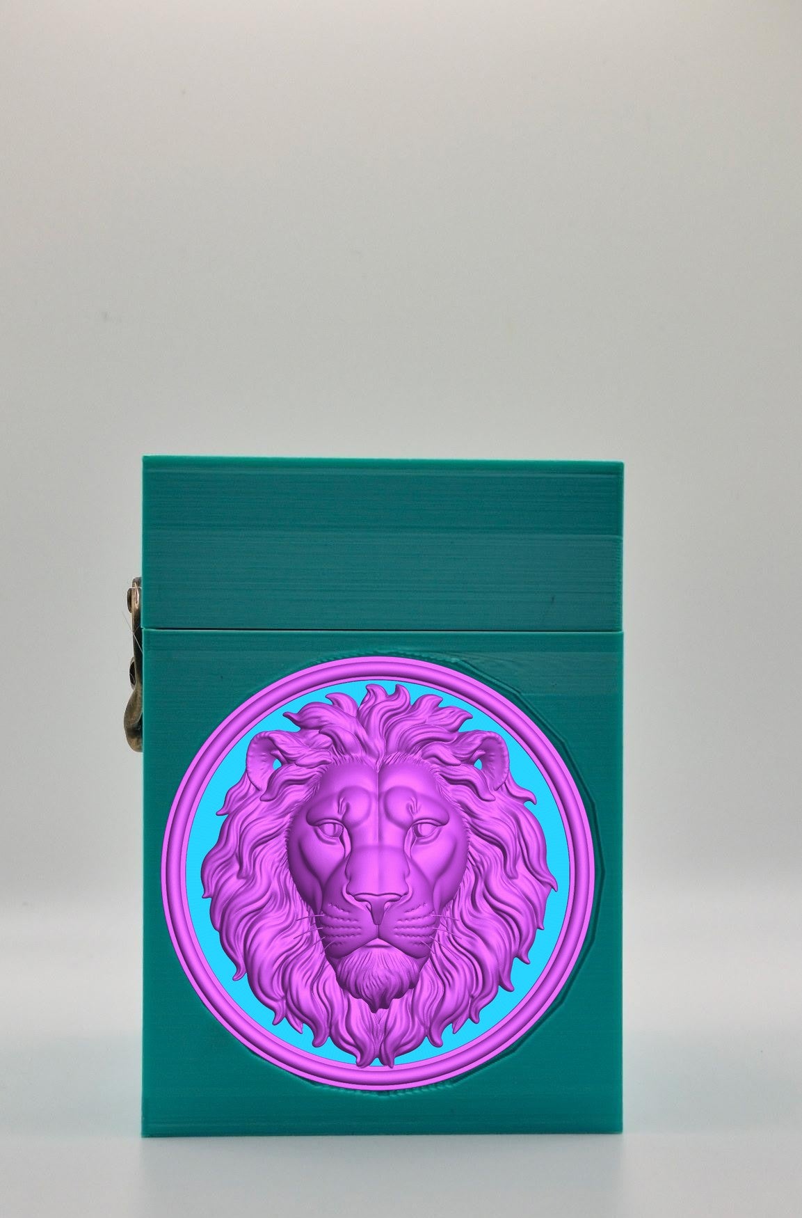 Lion Card Box — Green