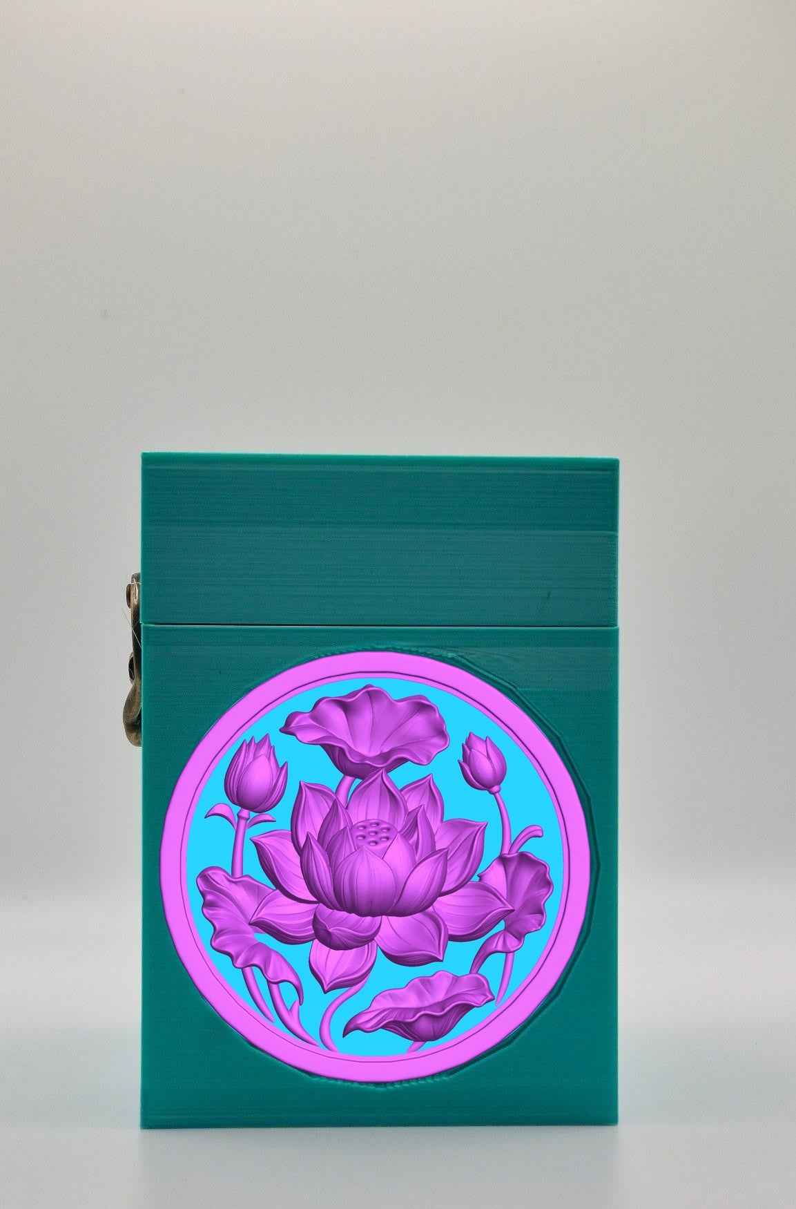 Lotus Card Box — Green