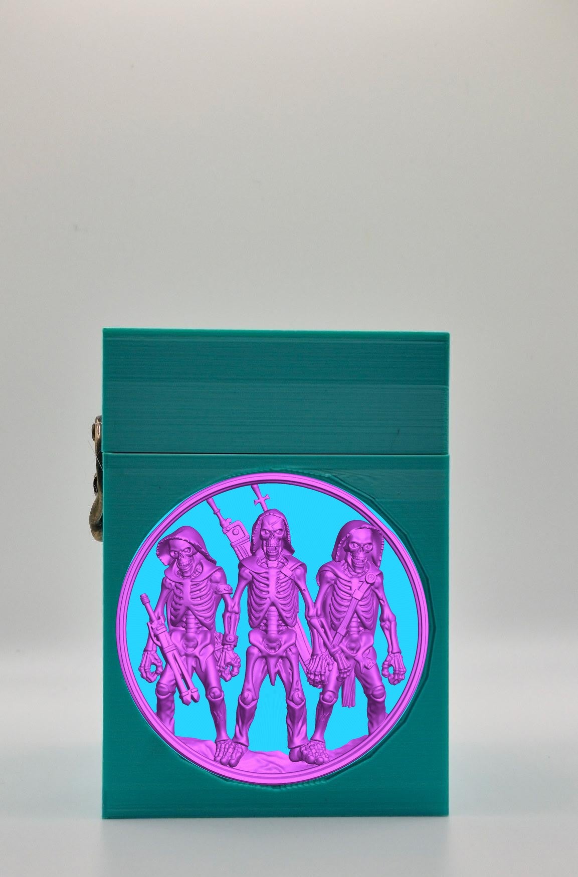 Skeleton Army Card Box — Green