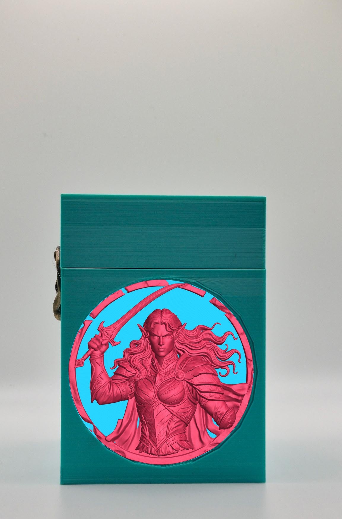 Elvish Warrior Card Box — Green