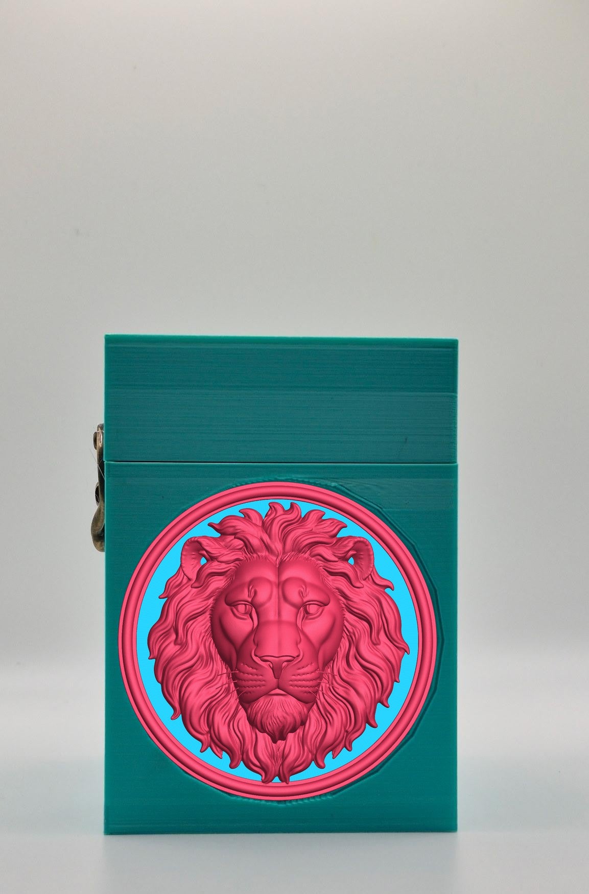 Lion Card Box — Green