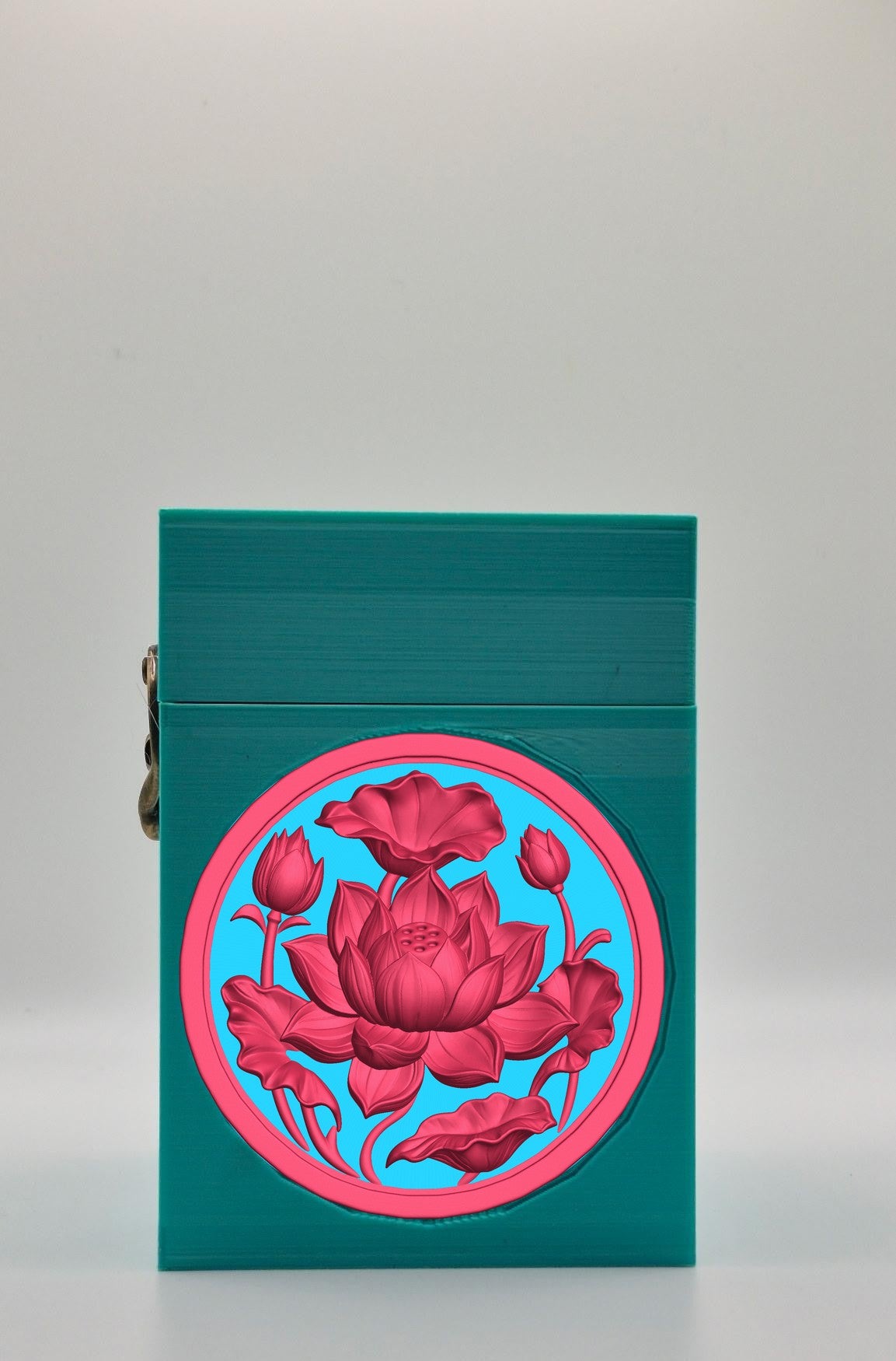 Lotus Card Box — Green