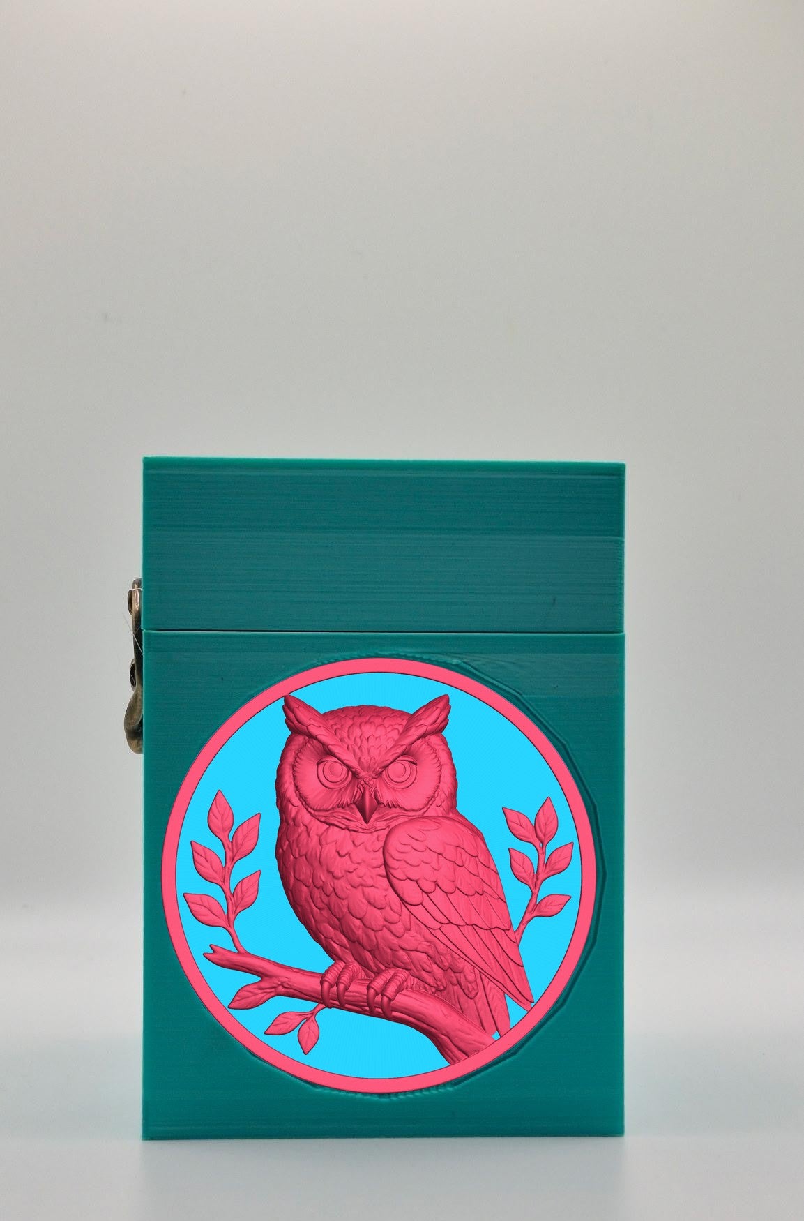 Owl Card Box — Green