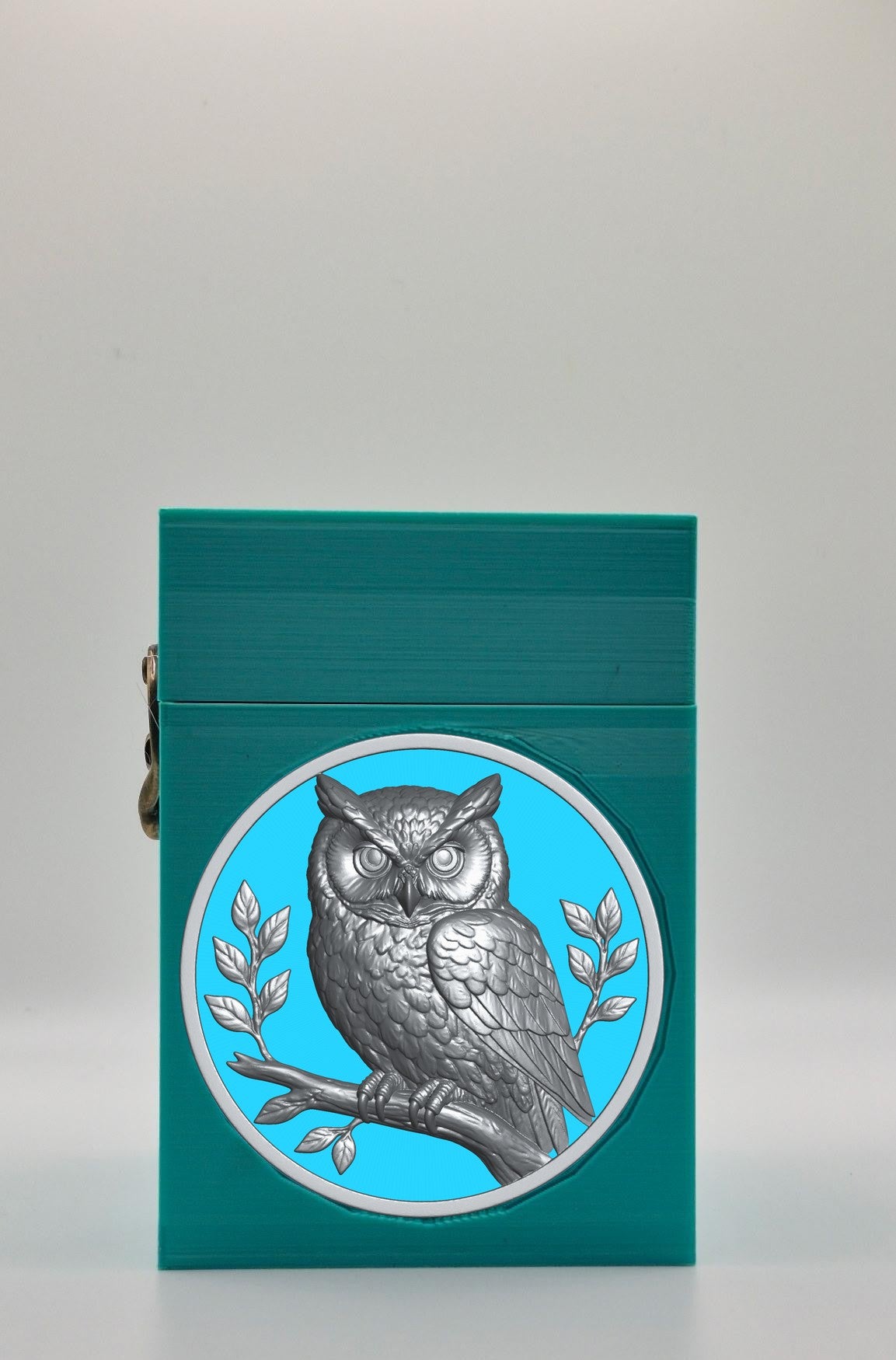 Owl Card Box — Green