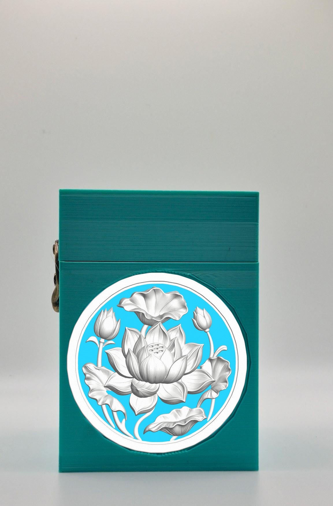 Lotus Card Box — Green