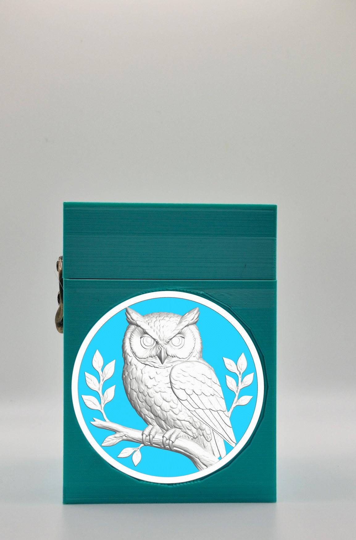 Owl Card Box — Green