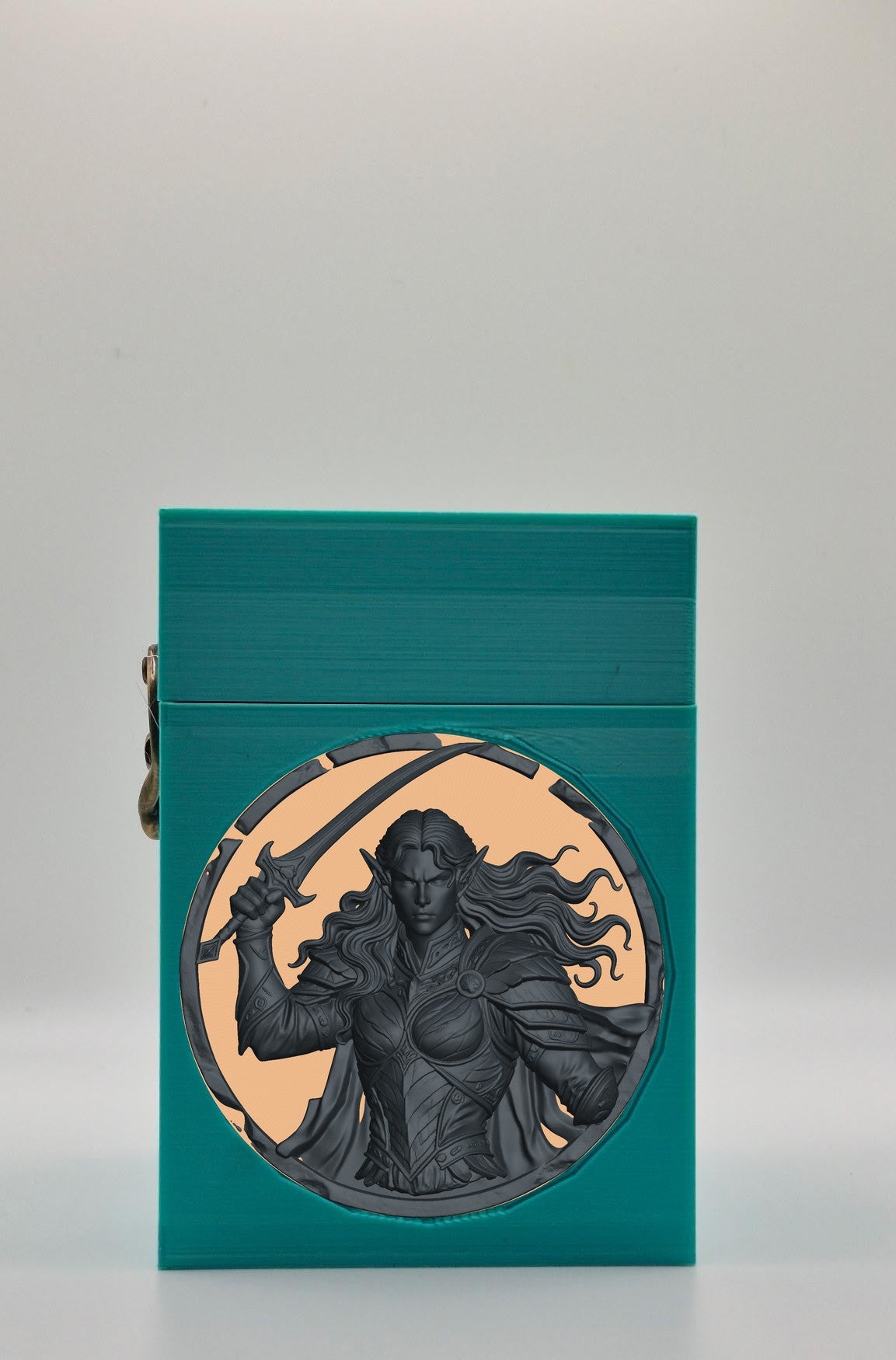 Elvish Warrior Card Box — Green