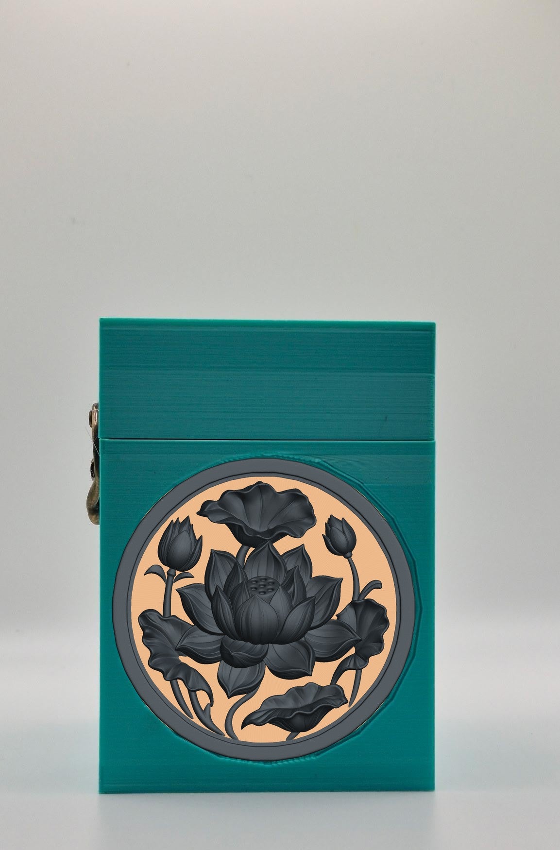 Lotus Card Box — Green
