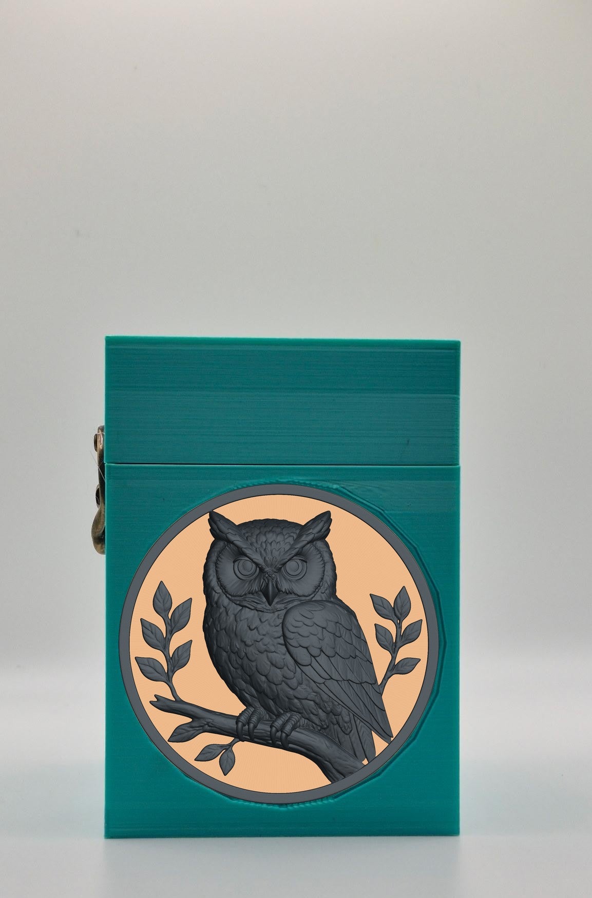 Owl Card Box — Green
