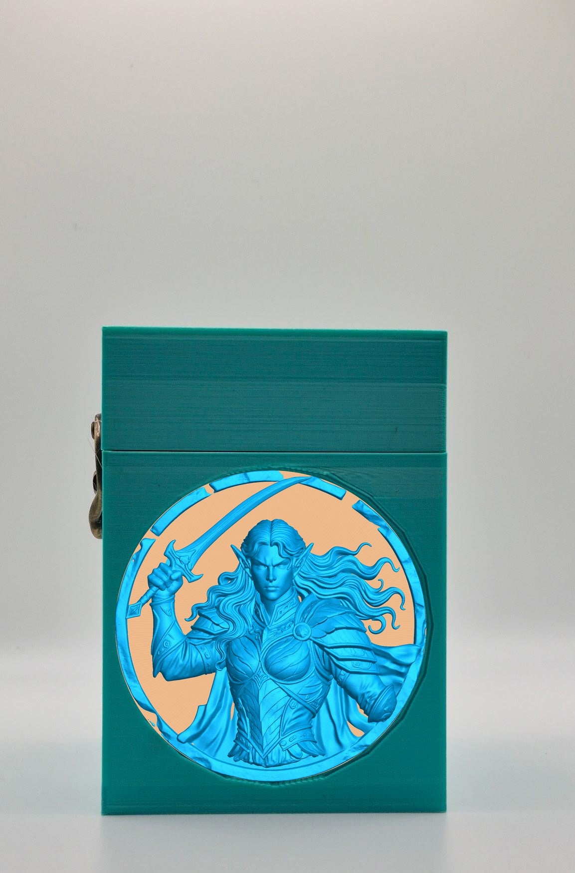 Elvish Warrior Card Box — Green