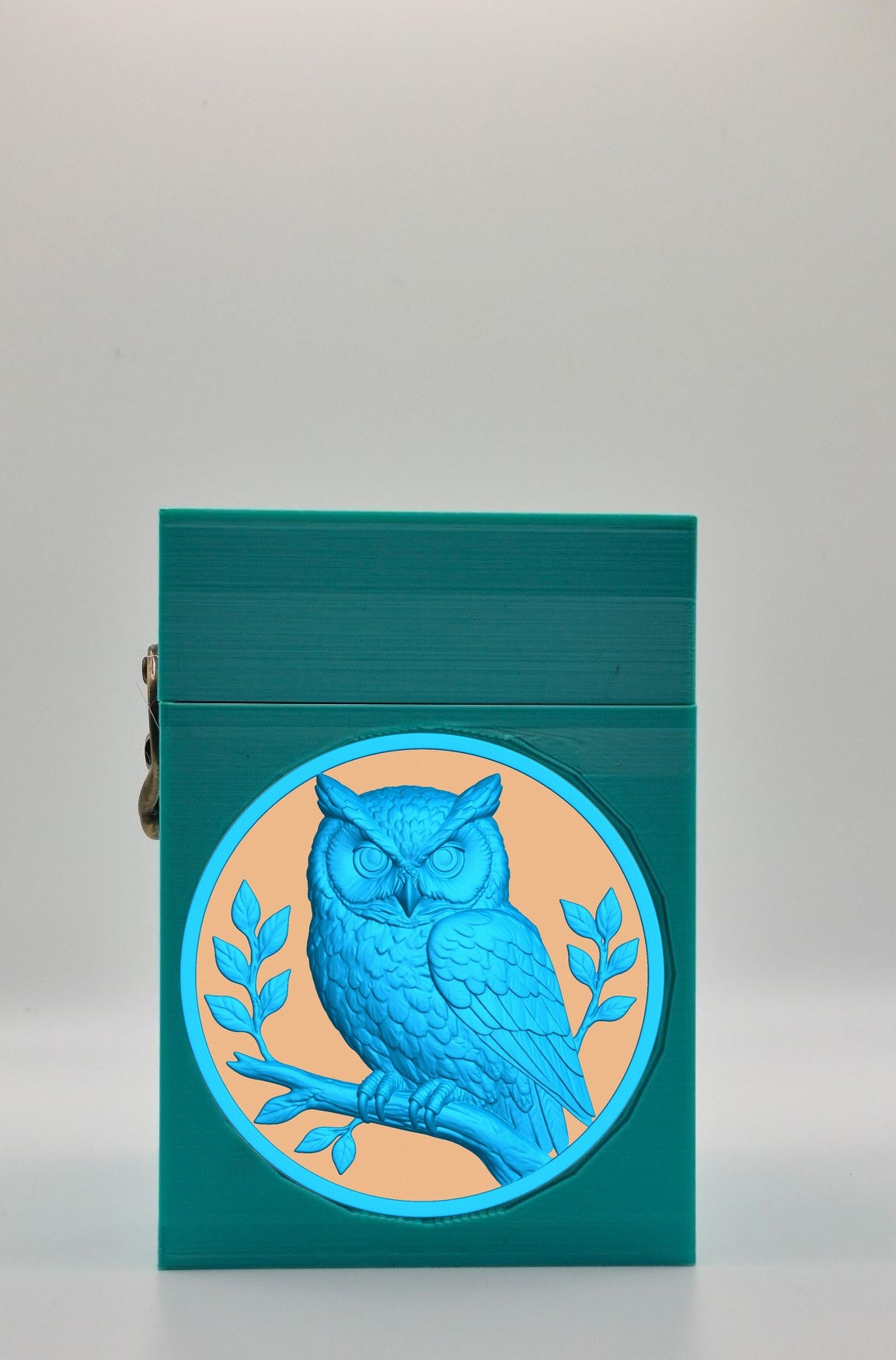 Owl Card Box — Green