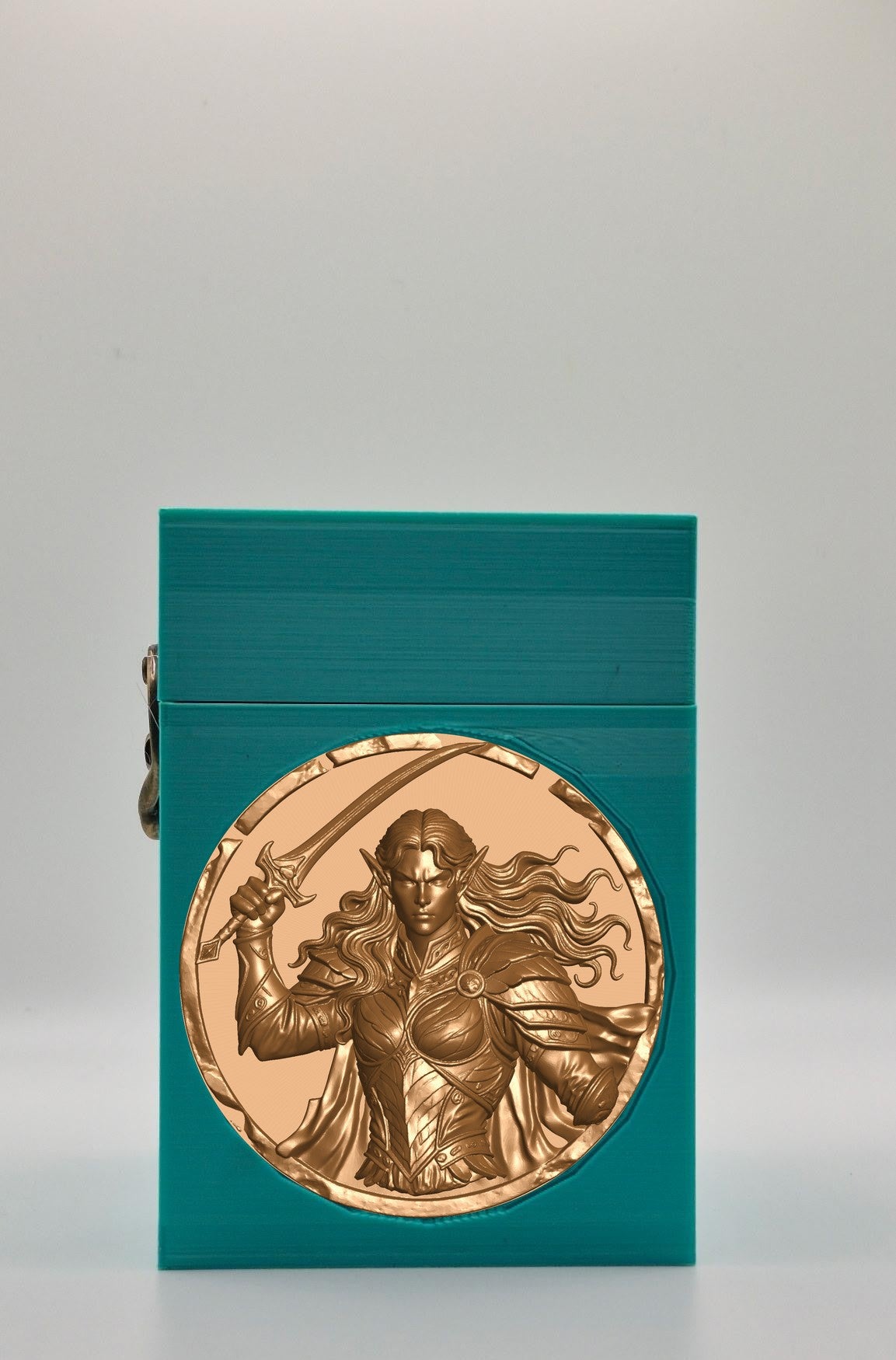 Elvish Warrior Card Box — Green