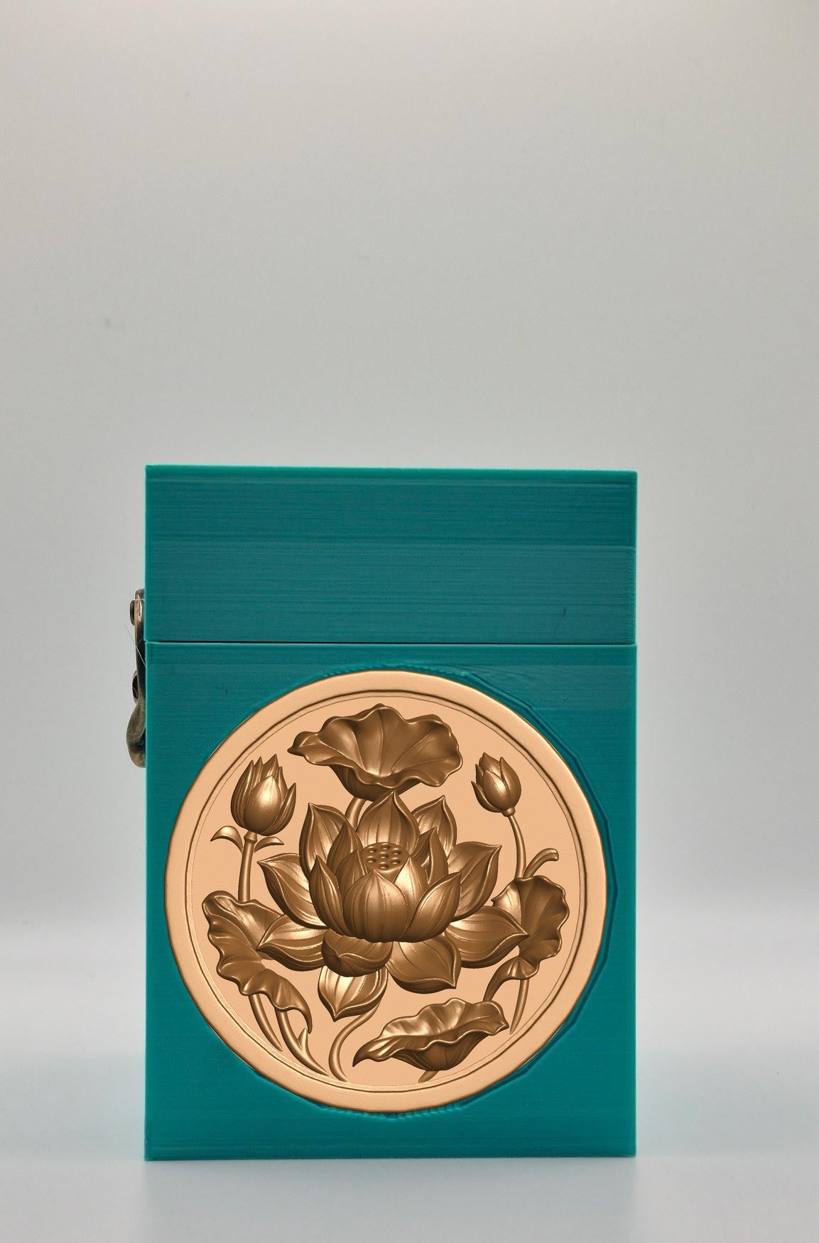 Lotus Card Box — Green
