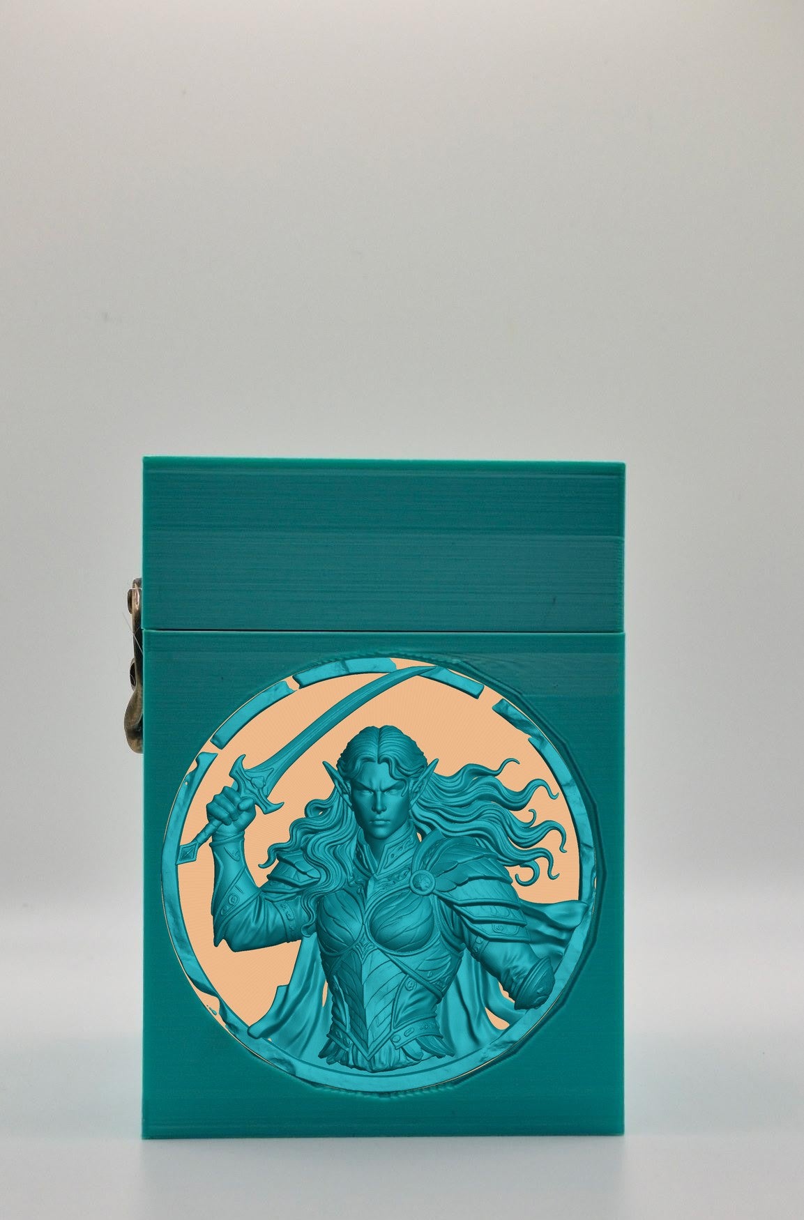 Elvish Warrior Card Box — Green