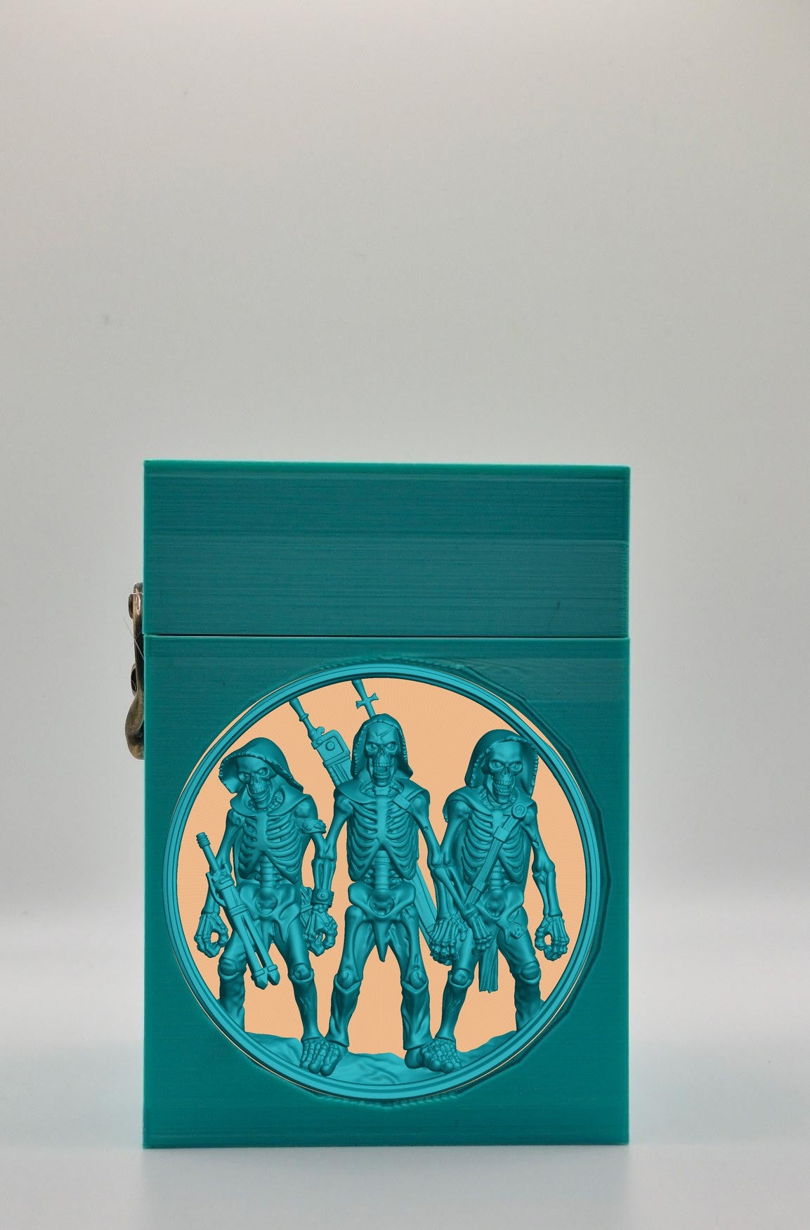 Skeleton Army Card Box — Green