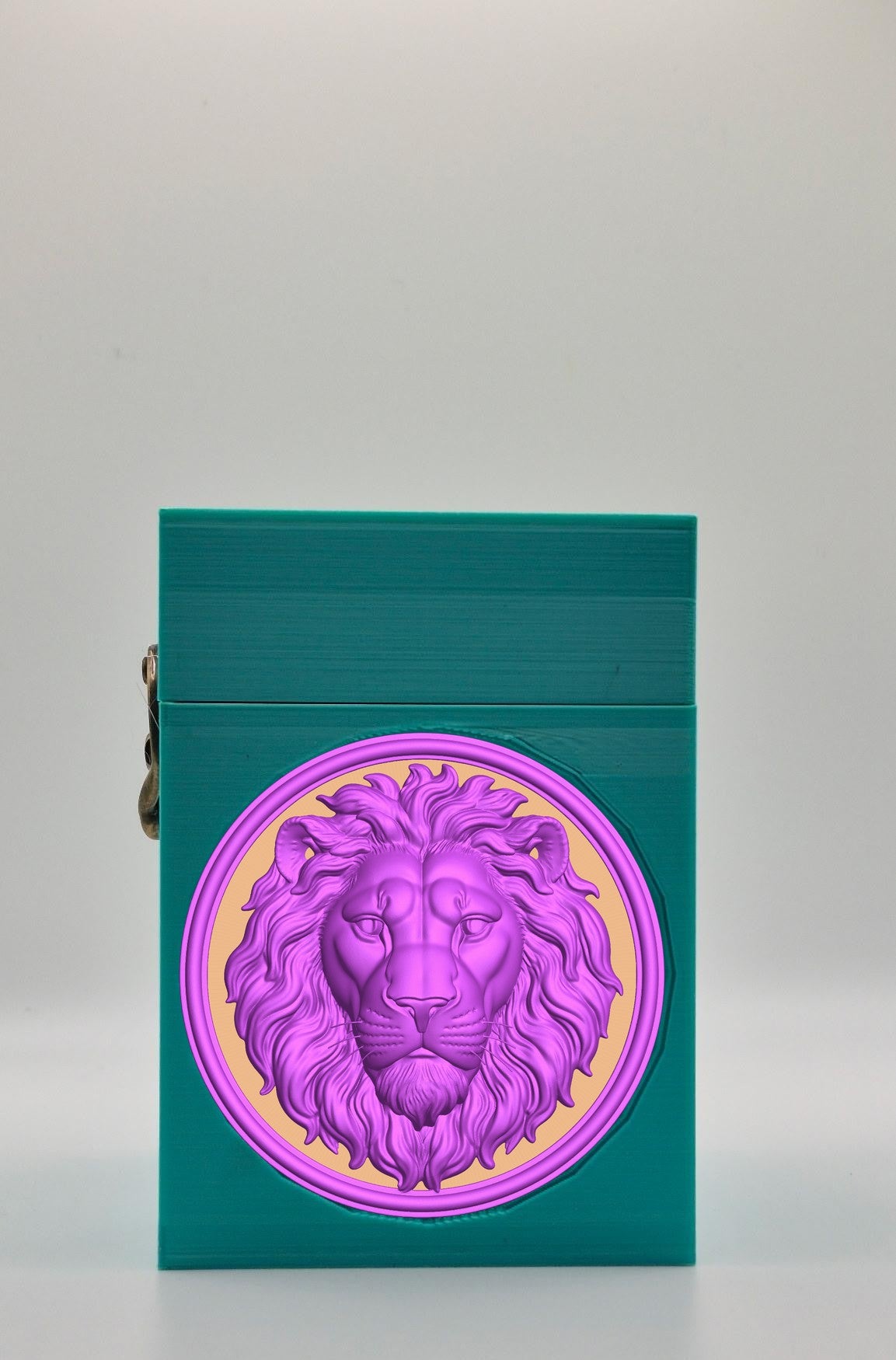 Lion Card Box — Green