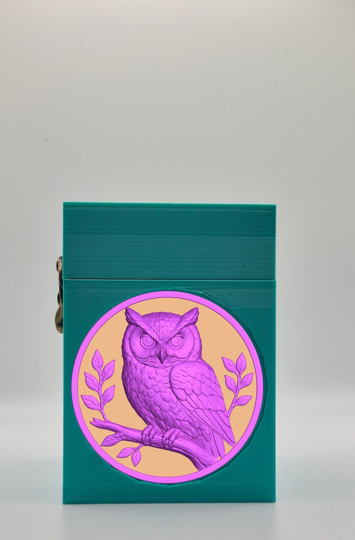 Owl Card Box — Green