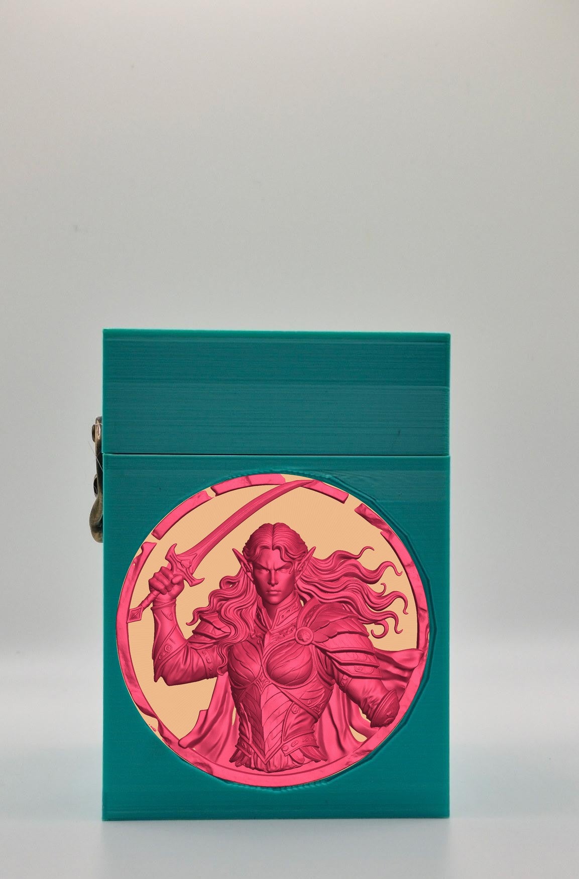 Elvish Warrior Card Box — Green