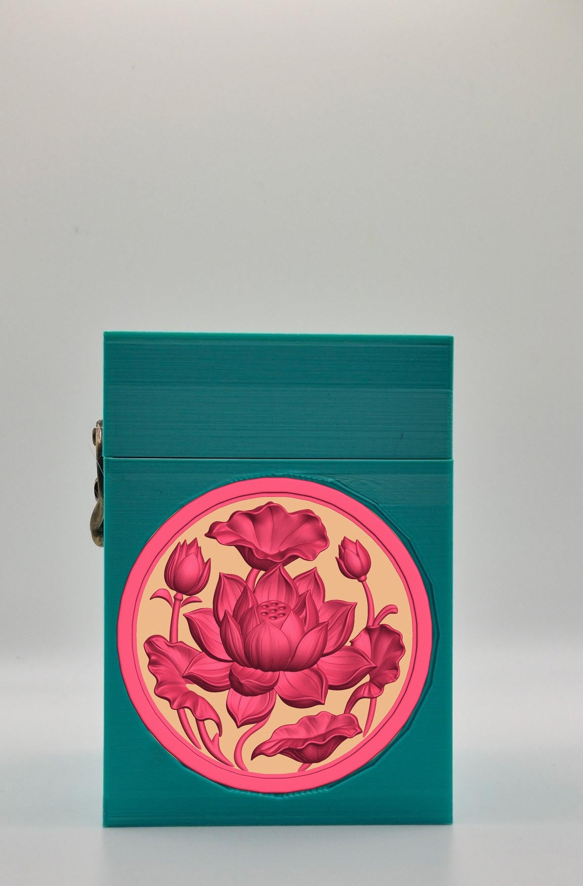 Lotus Card Box — Green