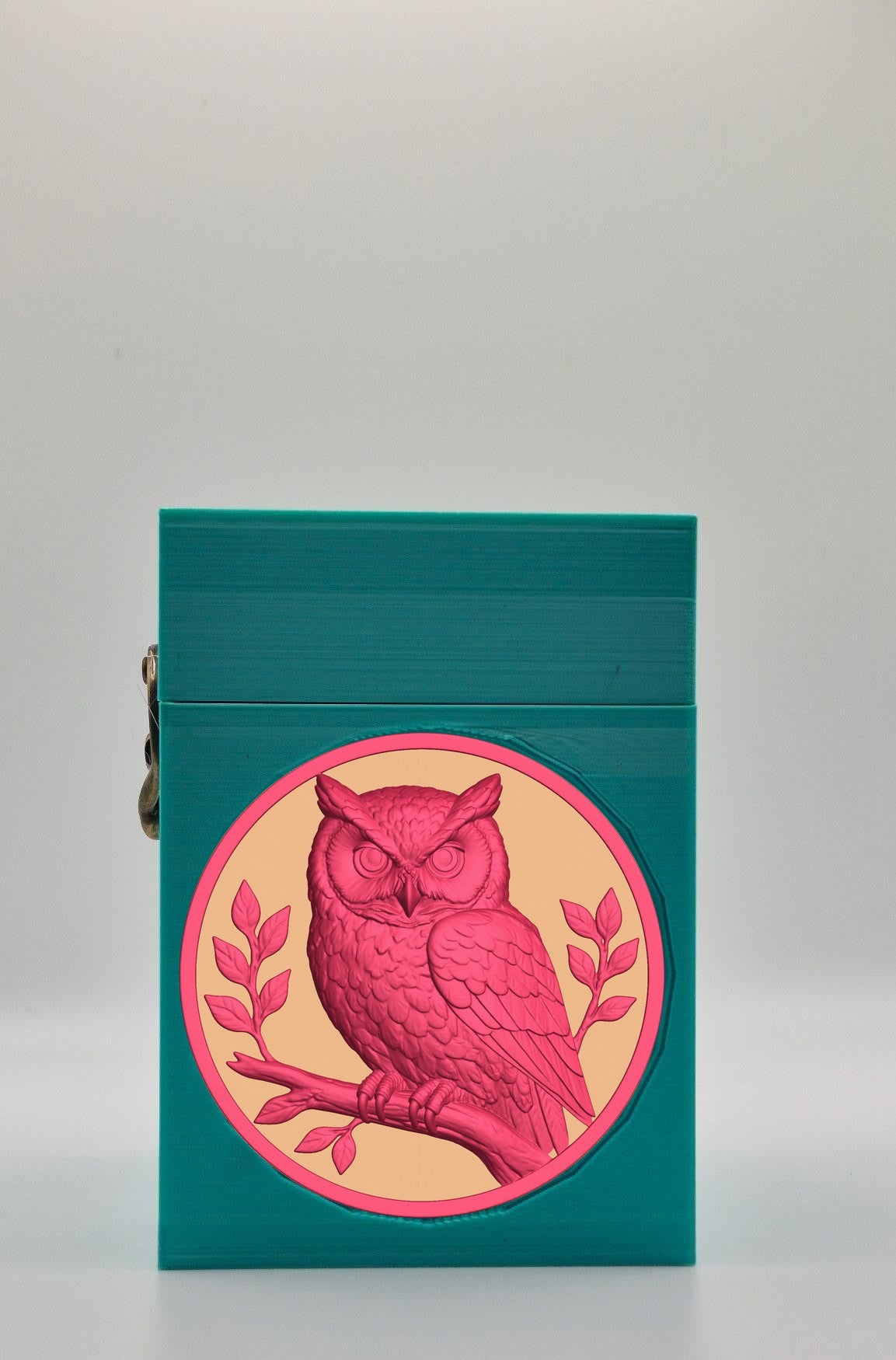 Owl Card Box — Green