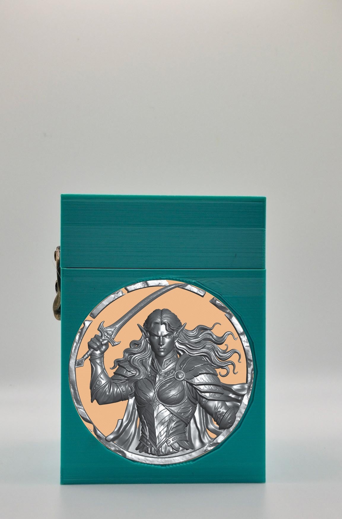 Elvish Warrior Card Box — Green