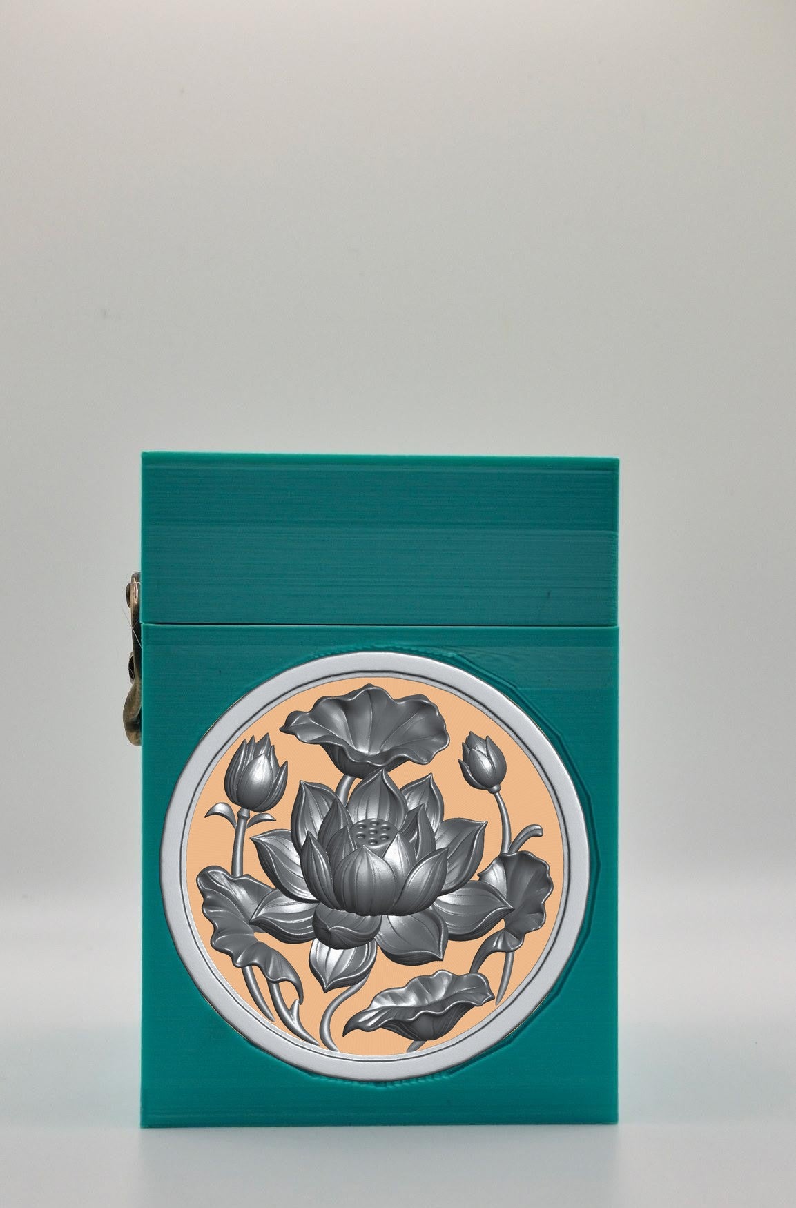 Lotus Card Box — Green