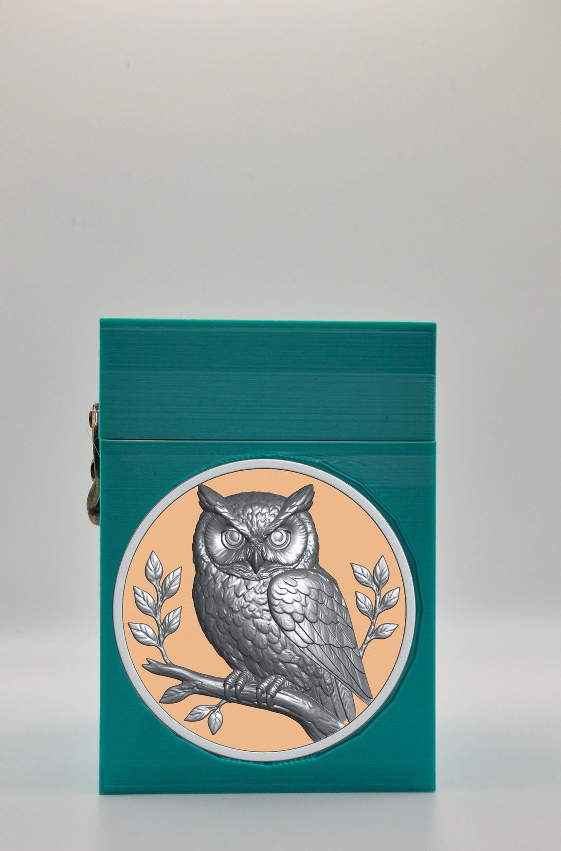 Owl Card Box — Green