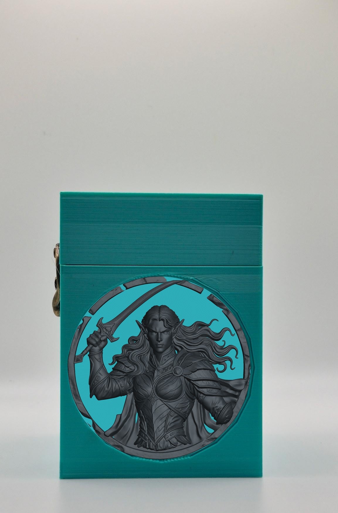 Elvish Warrior Card Box — Green