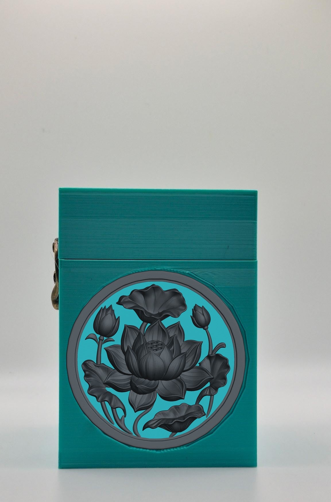 Lotus Card Box — Green
