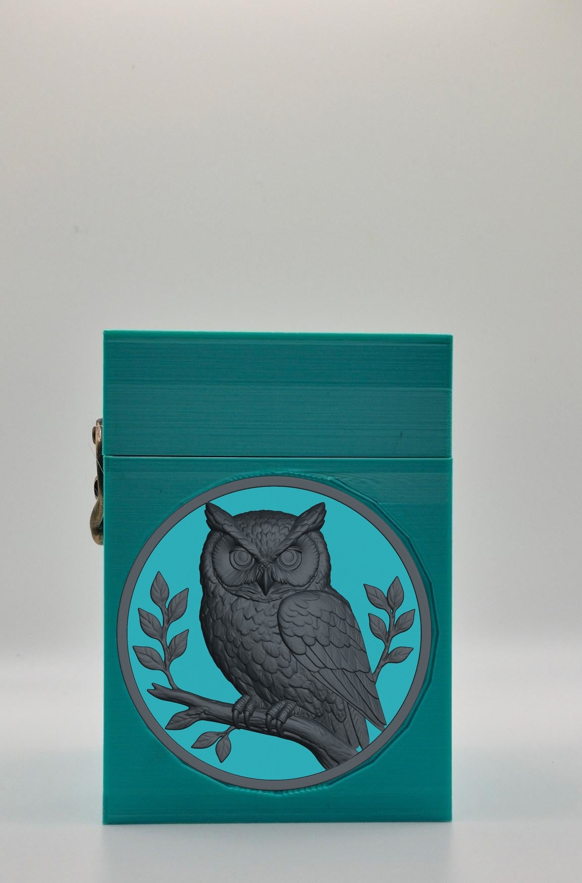 Owl Card Box — Green