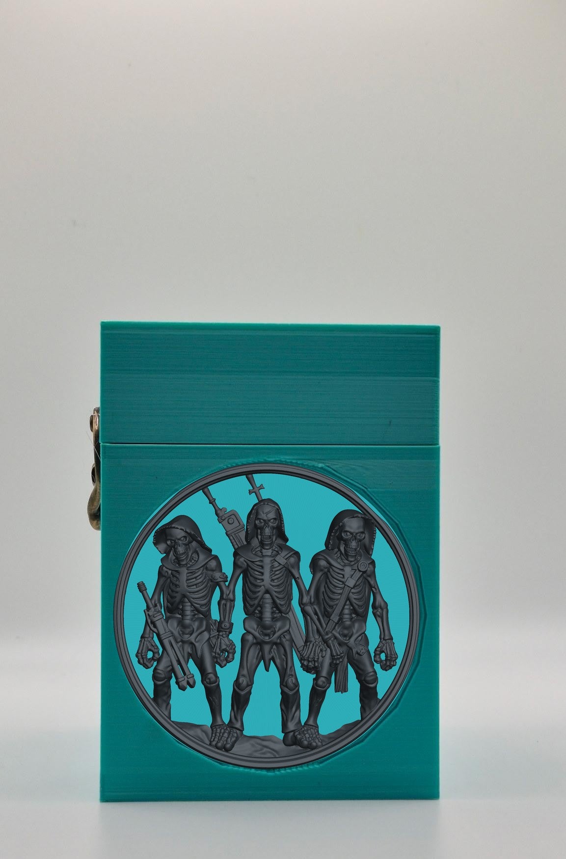 Skeleton Army Card Box — Green