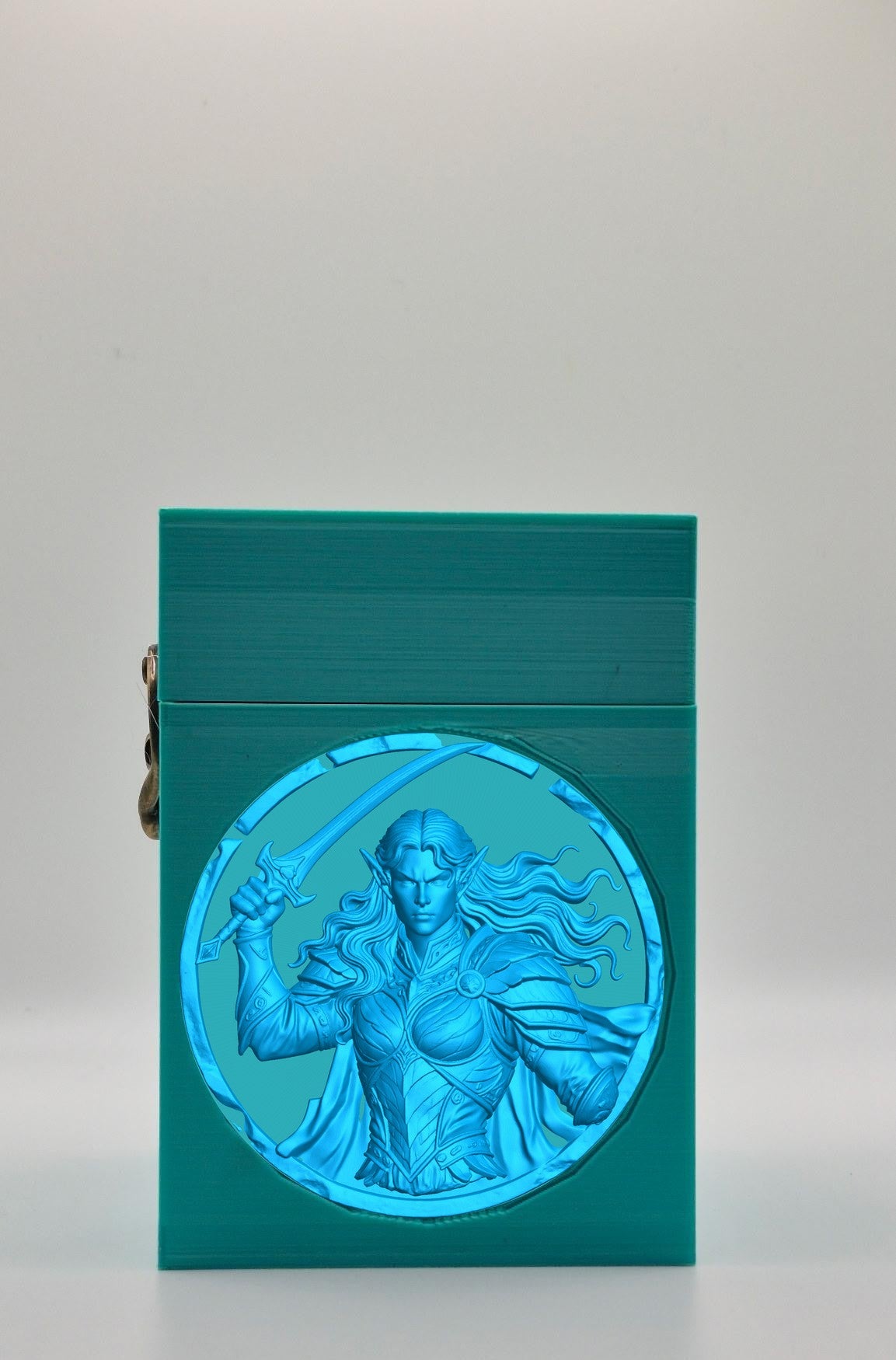 Elvish Warrior Card Box — Green