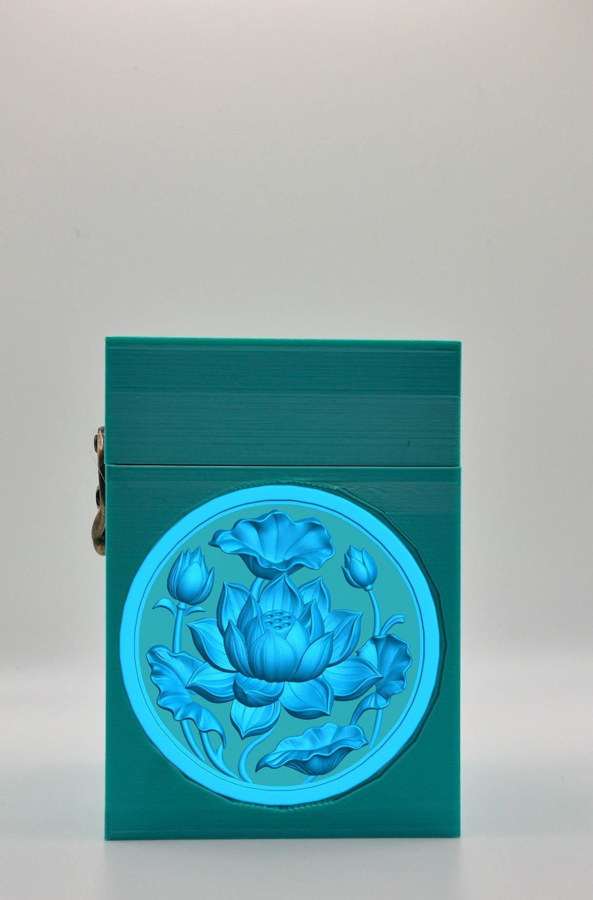 Lotus Card Box — Green