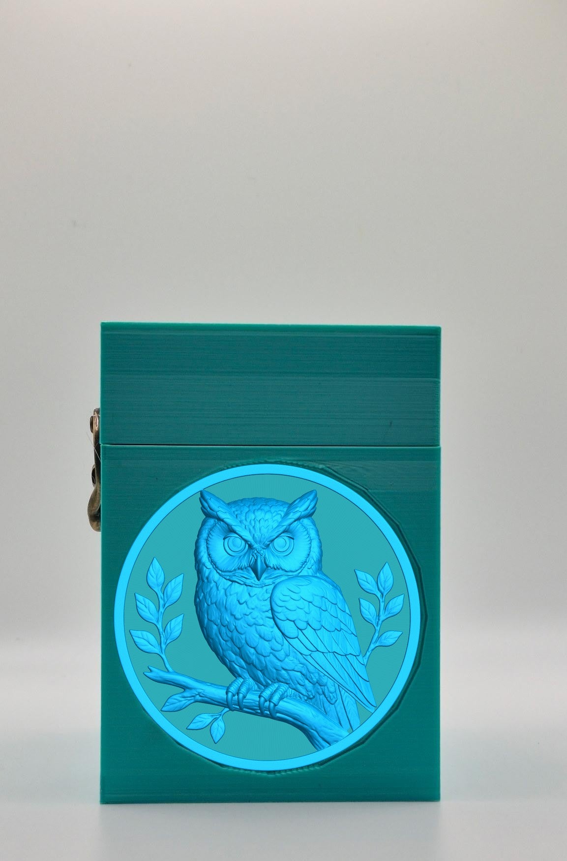 Owl Card Box — Green
